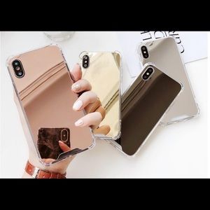 Clear Cushion Anti-knock Mirror Case for iPhone X